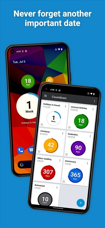 Countdown Widget APK - screenshot 1