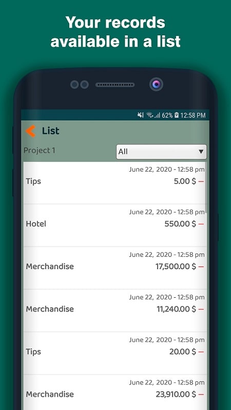 Shopping Expenses APK - screenshot 3