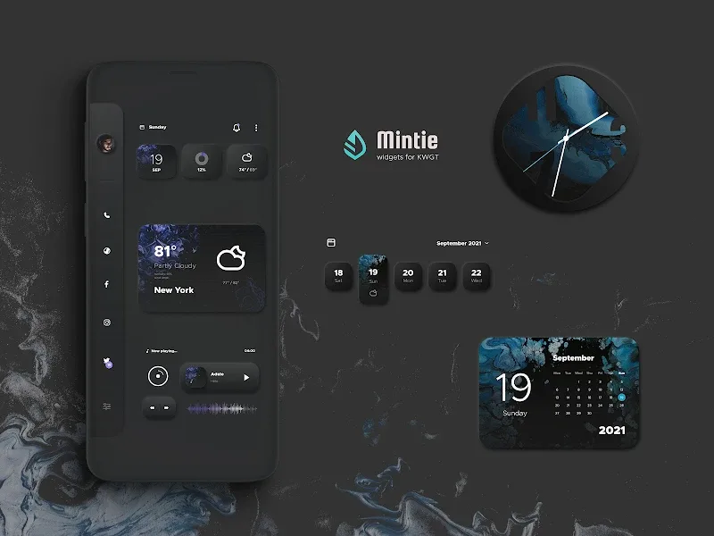 Mintie for KWGT - screenshot 1