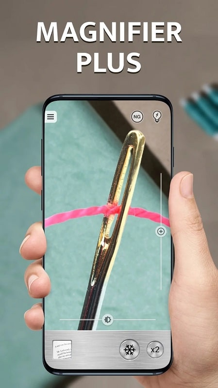 Magnifier Plus with Flashlight APK - screenshot 1