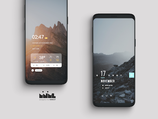 Mnml - Minimal KWGT widgets - screenshot 1