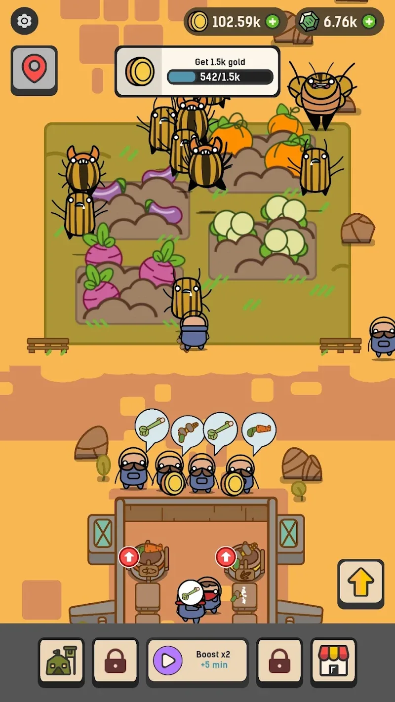 Farming Warriors Idle TD - screenshot 5