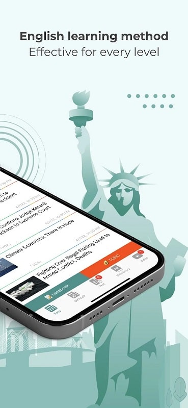 Easy English News TODAI APK - screenshot 1