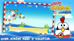Ninja Chicken Beach - screenshot 1