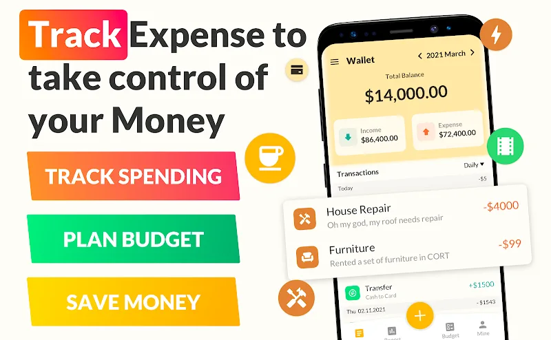 Money Tracker Expense Tracker - screenshot 1