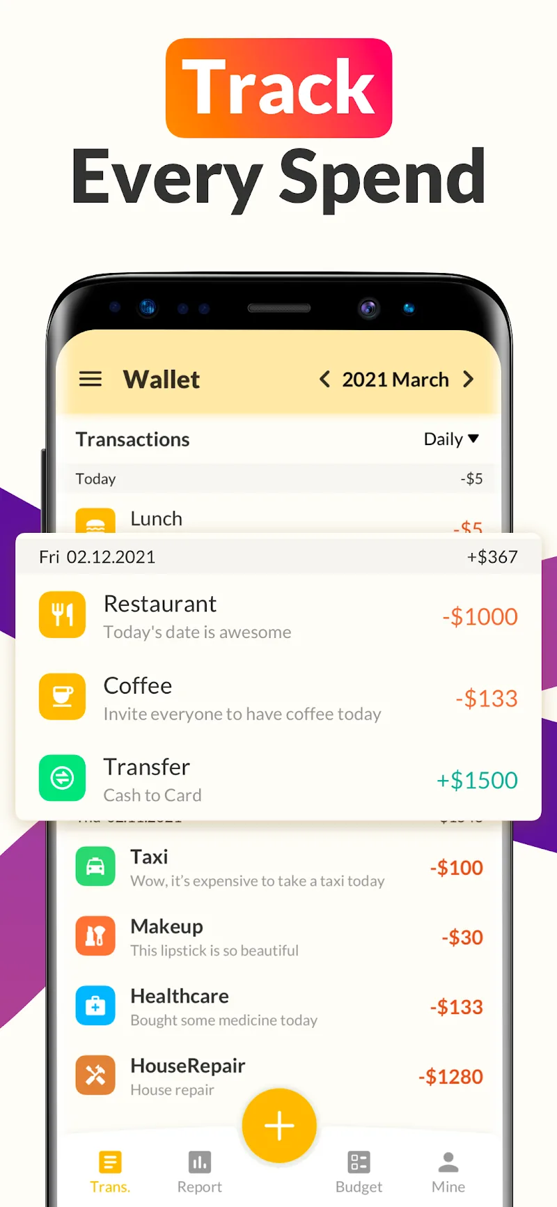 Money Tracker Expense Tracker - screenshot 2