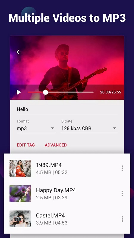 Video to MP3 – Video to Audio APK - screenshot 1
