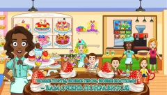 My Town : Bakery & Pizza Store Free - screenshot 1