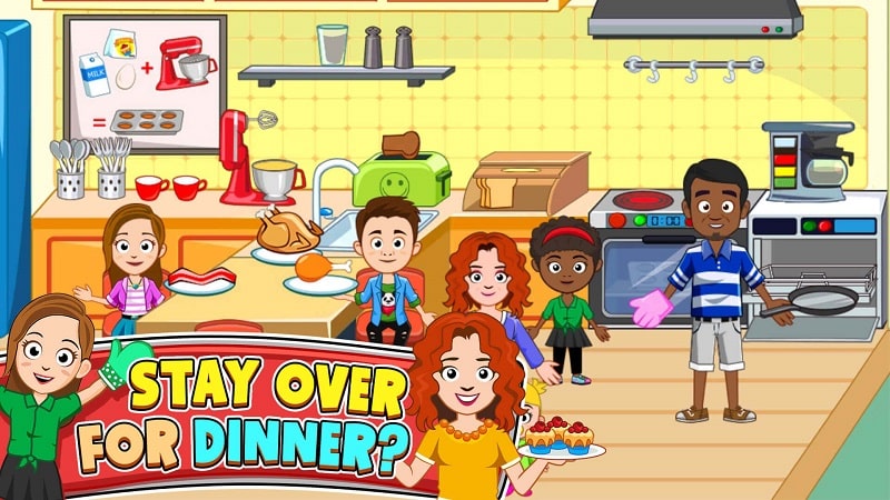 My Town Friends house game APK - app icon