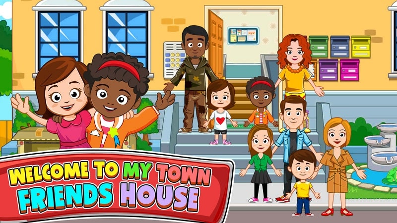 My Town Friends house game APK - screenshot 1