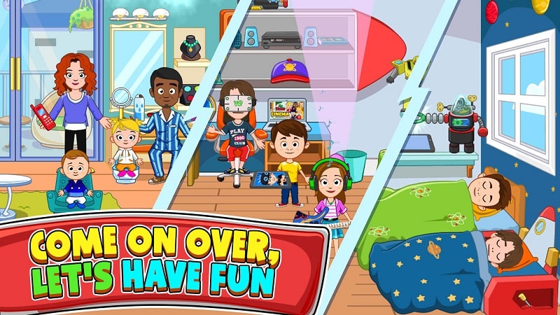 My Town Friends house game APK - screenshot 3