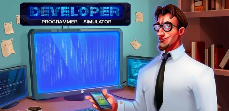 Hacker or Dev Tycoon Tap Sim APK MOD APK icon