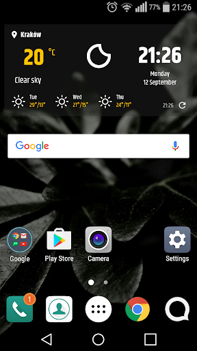 Simple Weather &a Clock Widget - screenshot 2
