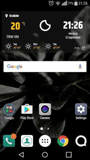 Simple Weather &a Clock Widget - screenshot 2