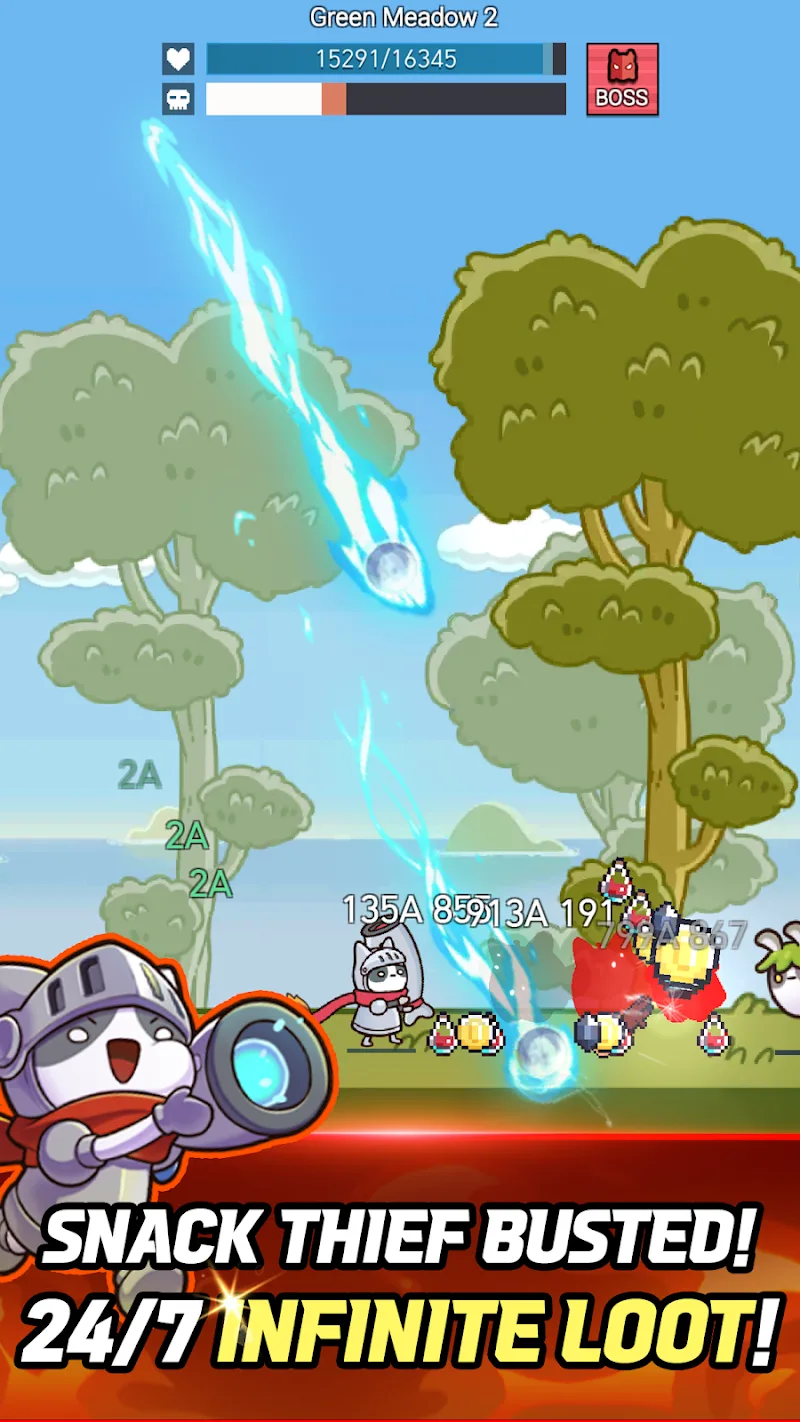 Cat Warrior Idle - screenshot 1