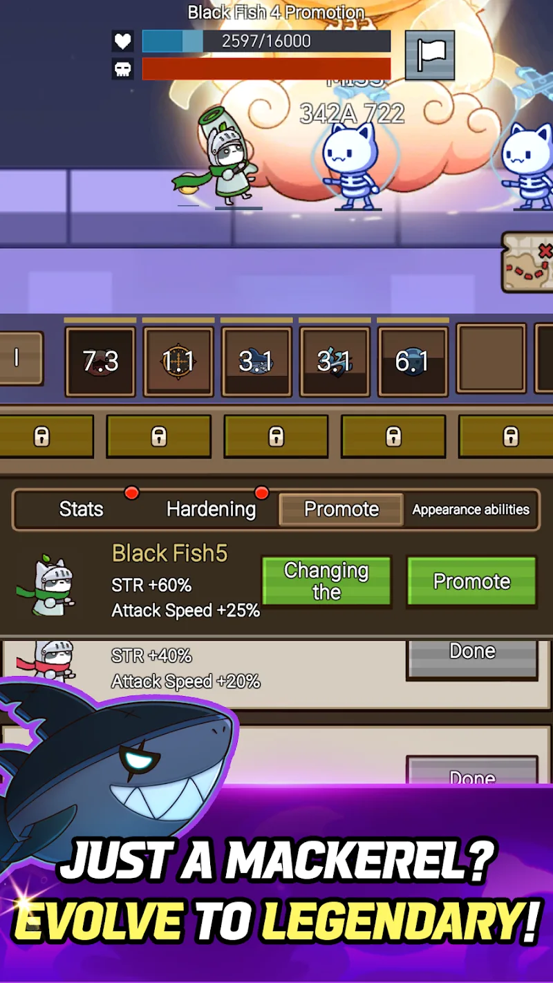 Cat Warrior Idle - screenshot 4