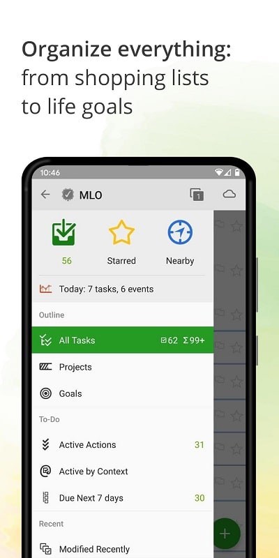 MyLifeOrganized - screenshot 1