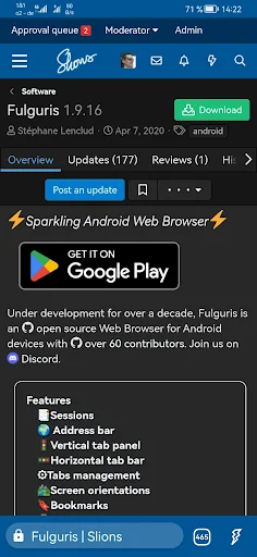 Fulguris Web Browser - screenshot 1