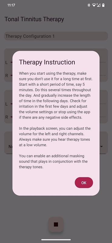 Tonal Tinnitus Therapy APK - screenshot 1