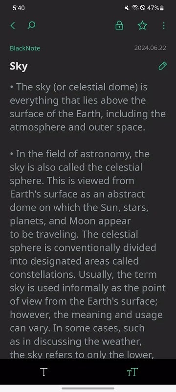 BlackNote APK - screenshot 4