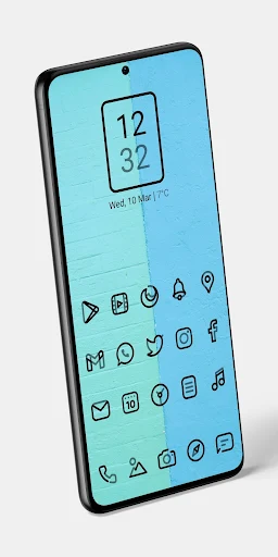 Aline Black linear icon pack - screenshot 3