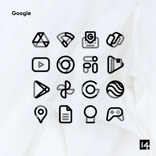 Aline Black linear icon pack - screenshot 5