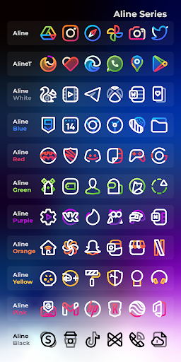 Aline Green linear icon pack - screenshot 6