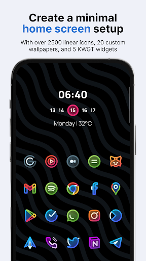 AlineT bold linear icon pack - screenshot 1