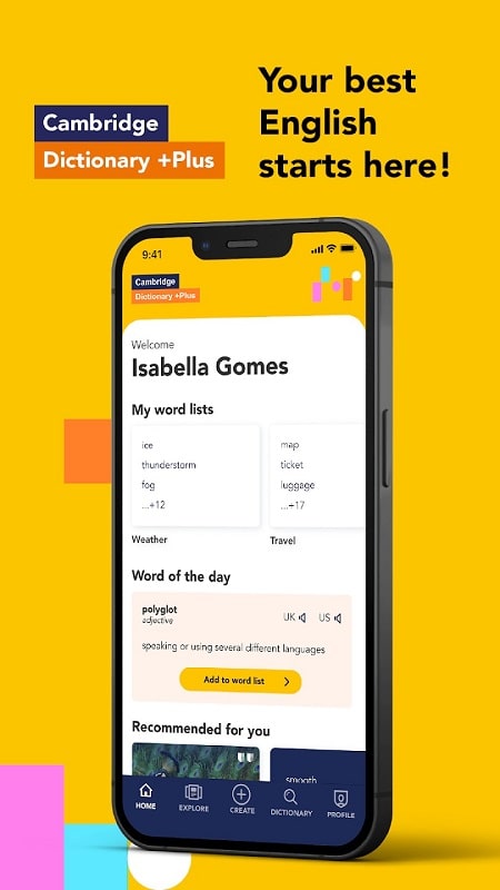 Cambridge Dictionary +Plus APK - screenshot 1