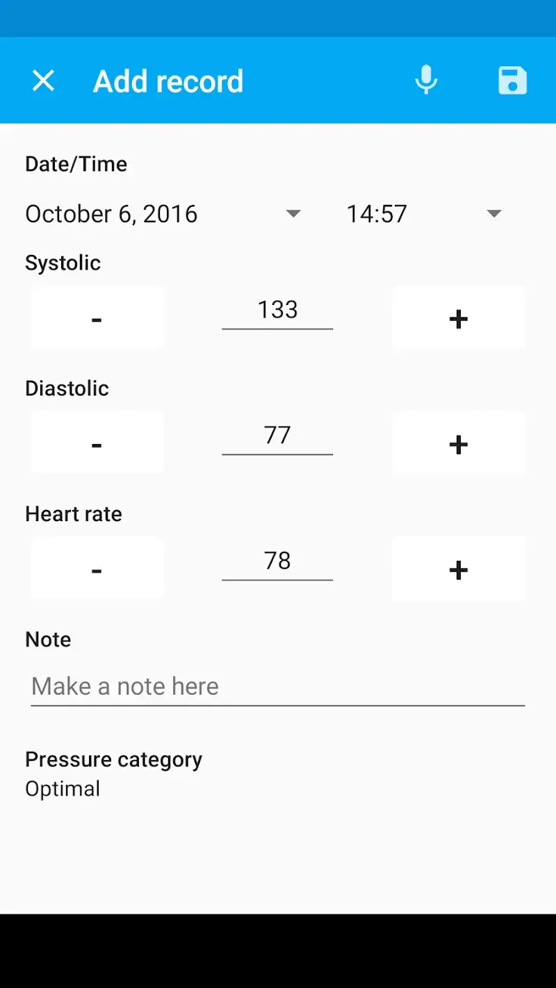 Blood Pressure Diary - screenshot 5