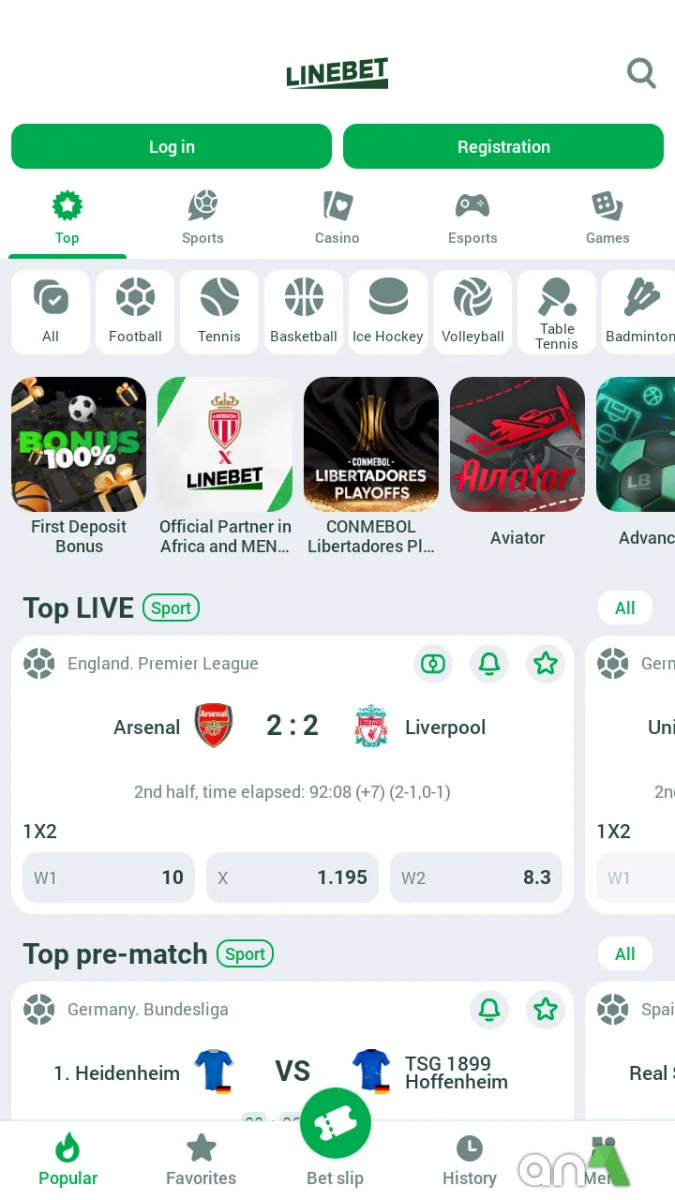 Linebet - screenshot 1