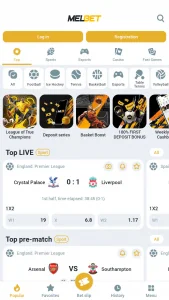 MelBet - screenshot 1