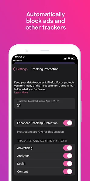 Firefox Focus: The Privacy Browser - screenshot 3