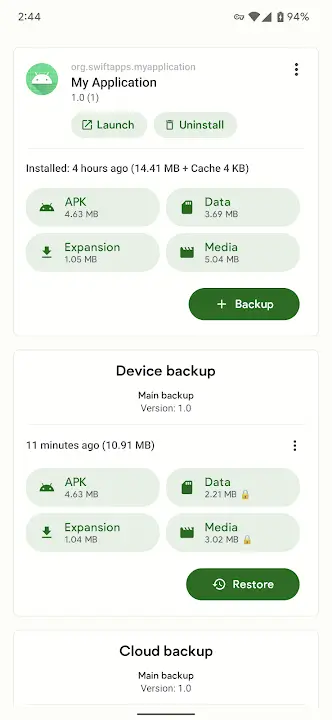 Swift Backup - screenshot 3