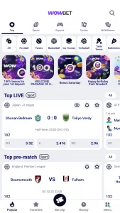 Wowbet - screenshot 1