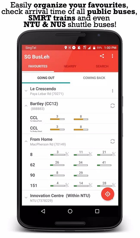 SG BusLeh Award Winning APK - screenshot 2