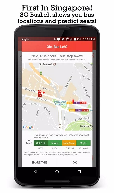 SG BusLeh Award Winning APK - screenshot 3