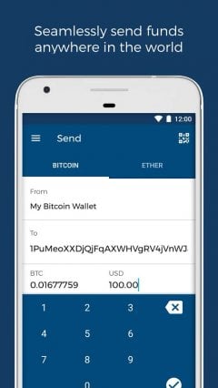 Blockchain Wallet. Bitcoin, Bitcoin Cash, Ethereum - screenshot 3