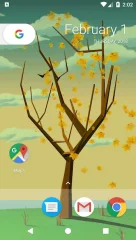 Tree With Falling Leaves Live Wallpaper - screenshot 1