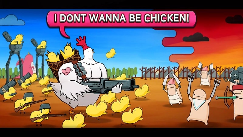 Chicken VS Man APK - app icon