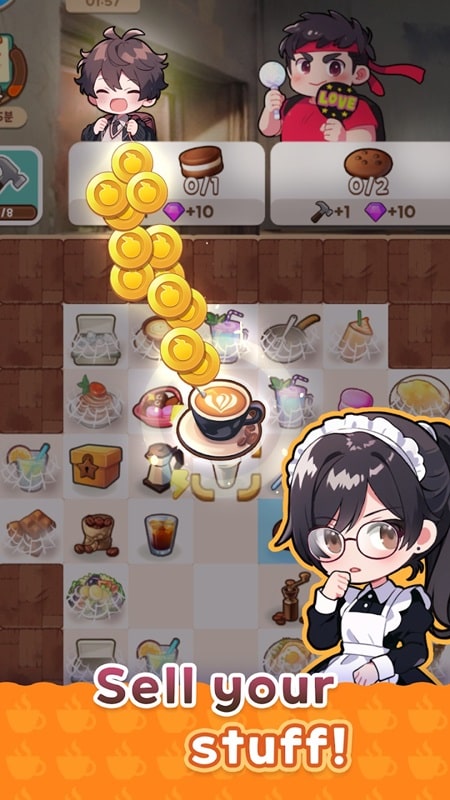 Merge Maid Cafe APK - screenshot 3