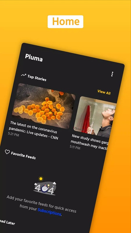 Pluma RSS Reader APK - screenshot 1
