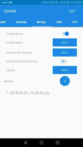 KSWEB - screenshot 3