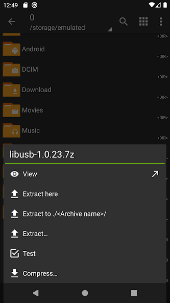 ZArchiver - screenshot 2