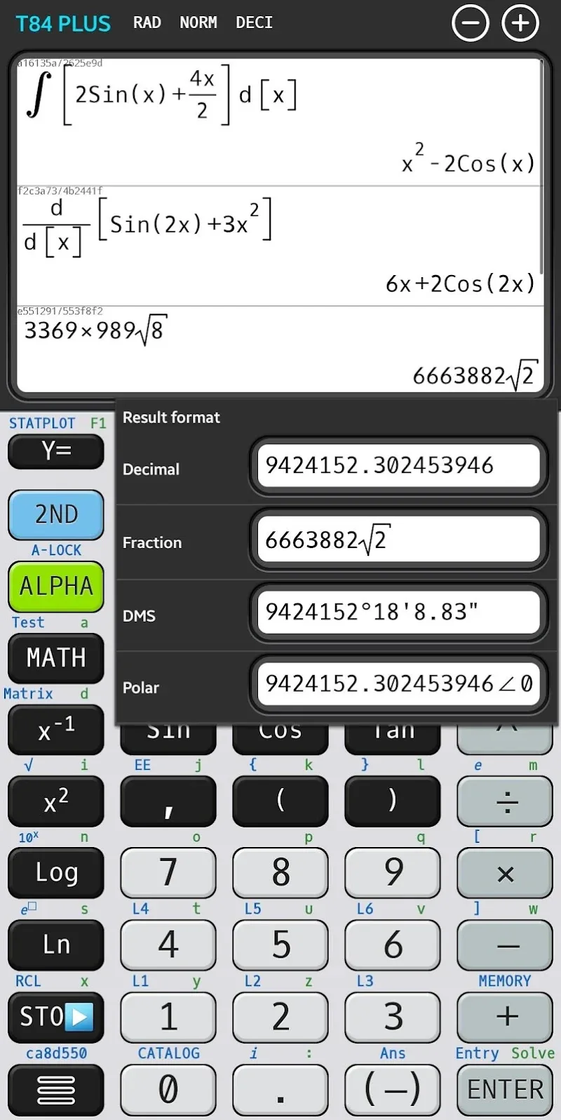 Graphing calculator plus 84 83 MOD APK v7.5.1.483 (Premium Unlocked) - screenshot 4