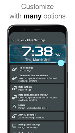 DIGI Clock Widget Plus - screenshot 3