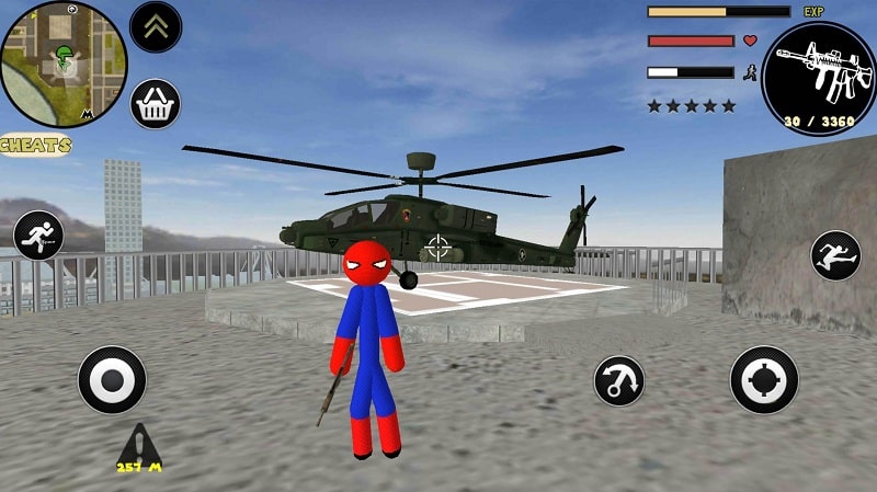 Stickman Spider Rope Hero APK - screenshot 1