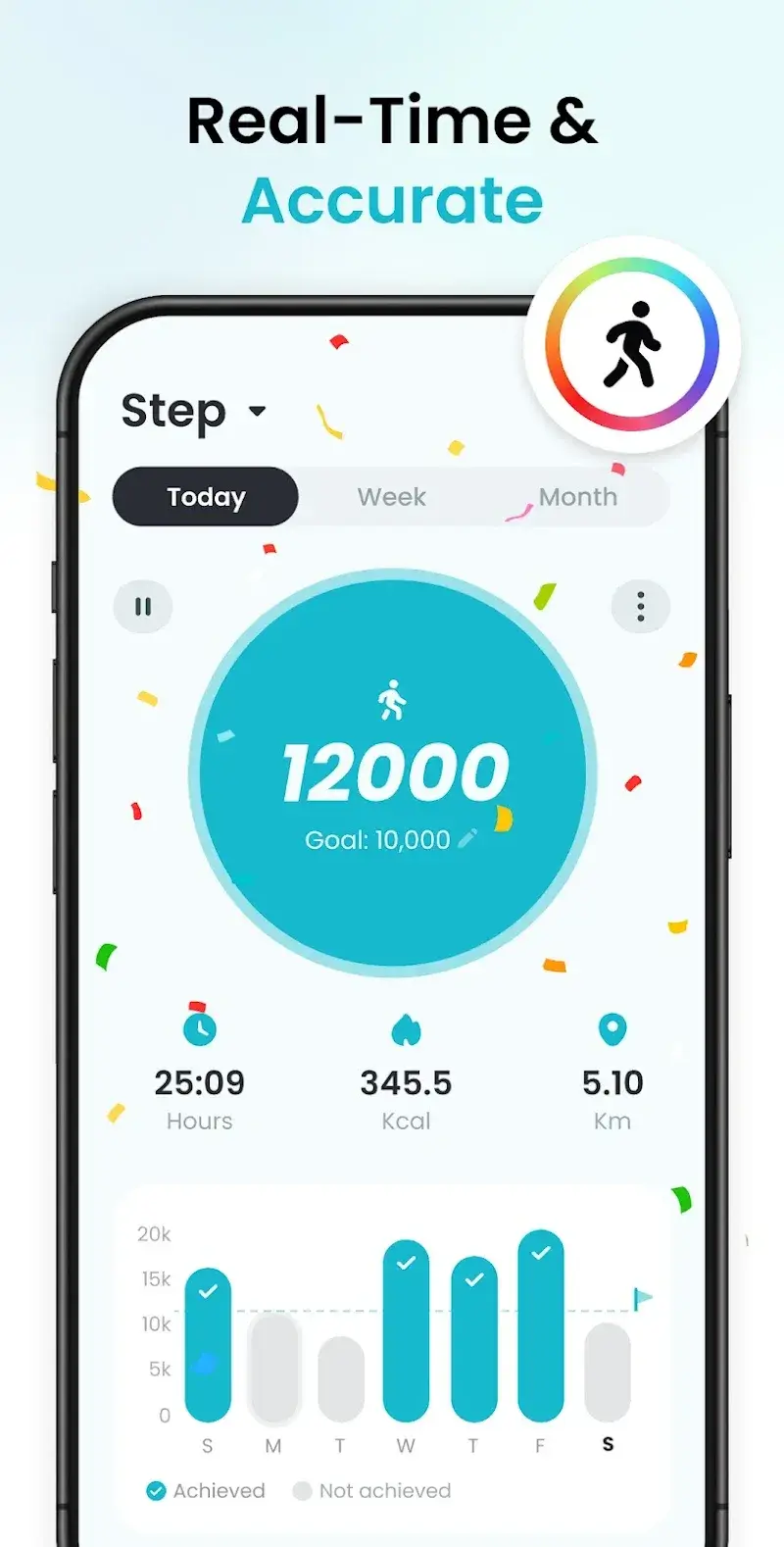 Pedometer StepGo - screenshot 2