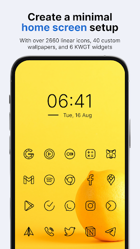 Caelus White linear icon pack - screenshot 1