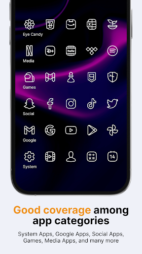 Caelus Black linear icon pack - screenshot 4